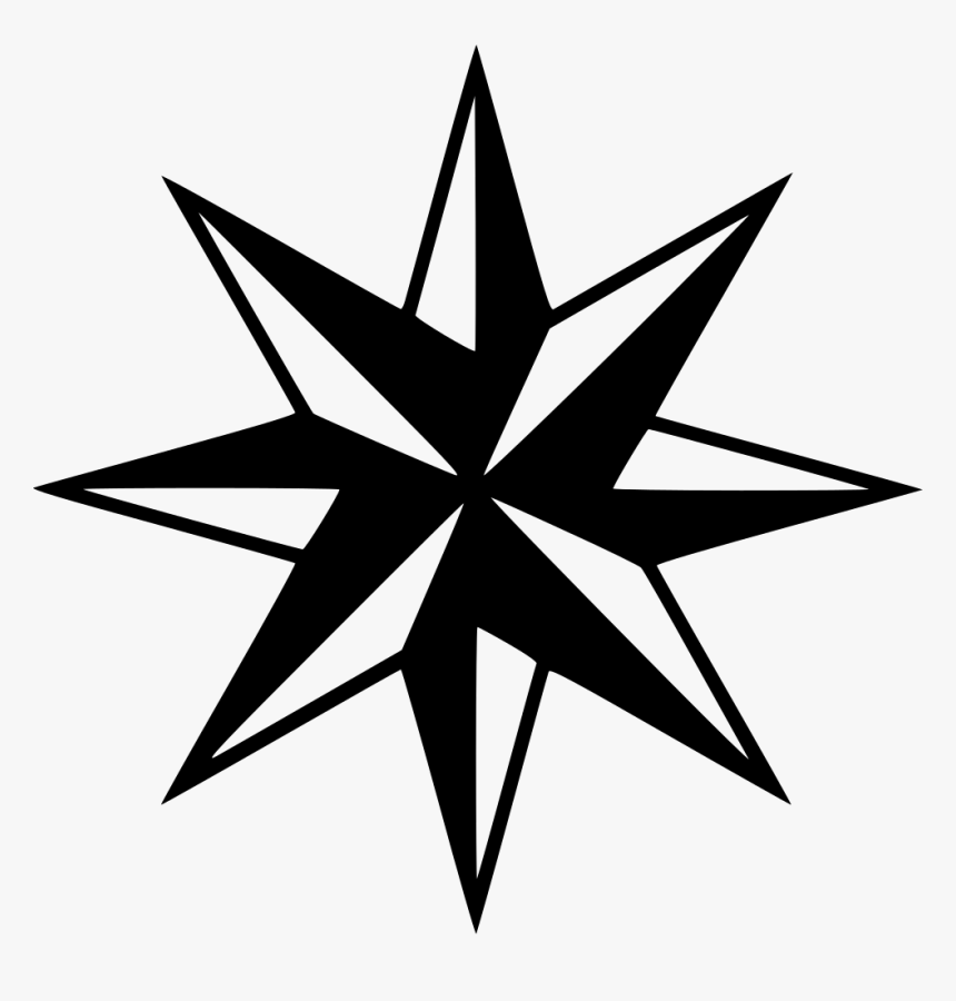 Compass Arrow Direction Directions Compass Rose - Compass Rose, HD Png Download