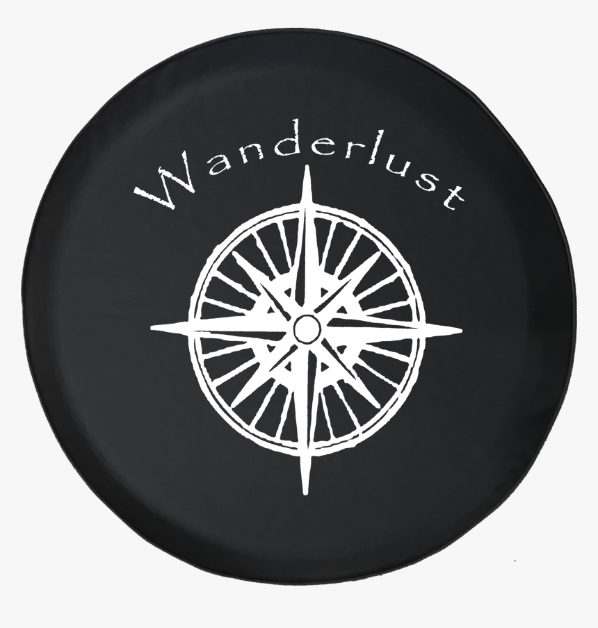 Wanderlust Nautical Star Compass Spare Tire Cover Fits - Gathering City From Above, HD Png Download