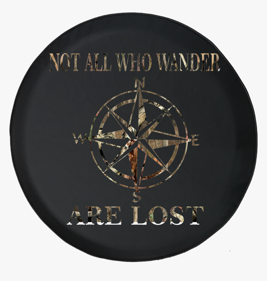 Not All Who Wander Are Lost Compass Star Offroad Jeep - Circle, HD Png Download