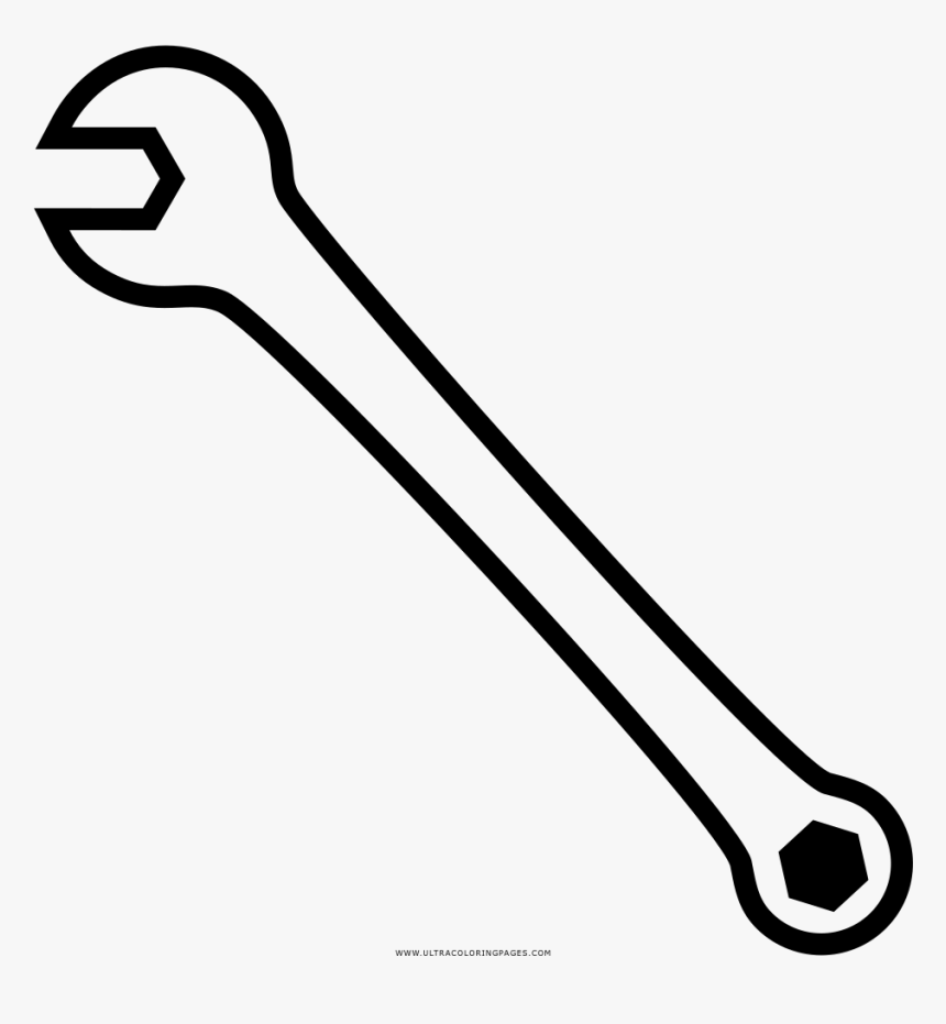 Llave Inglesa Dibujo Png - Llave De Mecanico Dibujo, Transparent Png