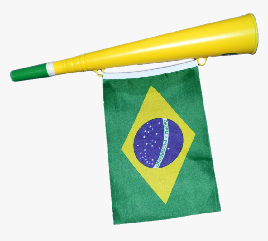 Transparent Vuvuzela Png - Bandeira E Corneta Do Brasil, Png Download