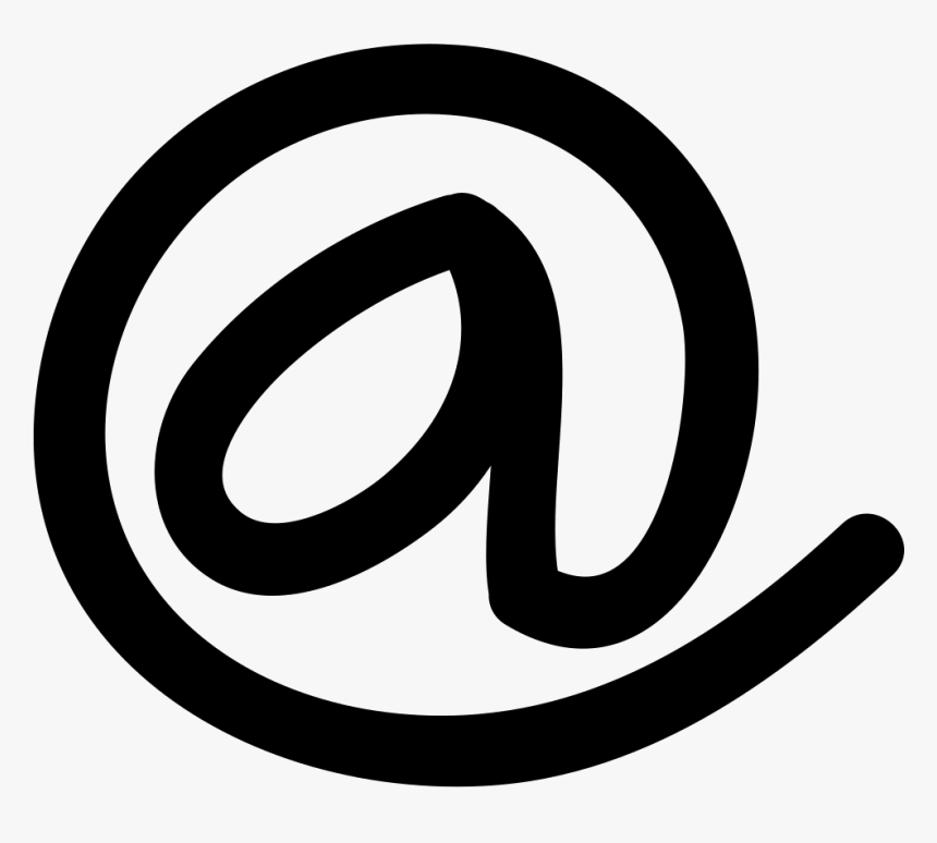 Arroba Hand Drawn Symbol - Arroba Logo Vector, HD Png Download