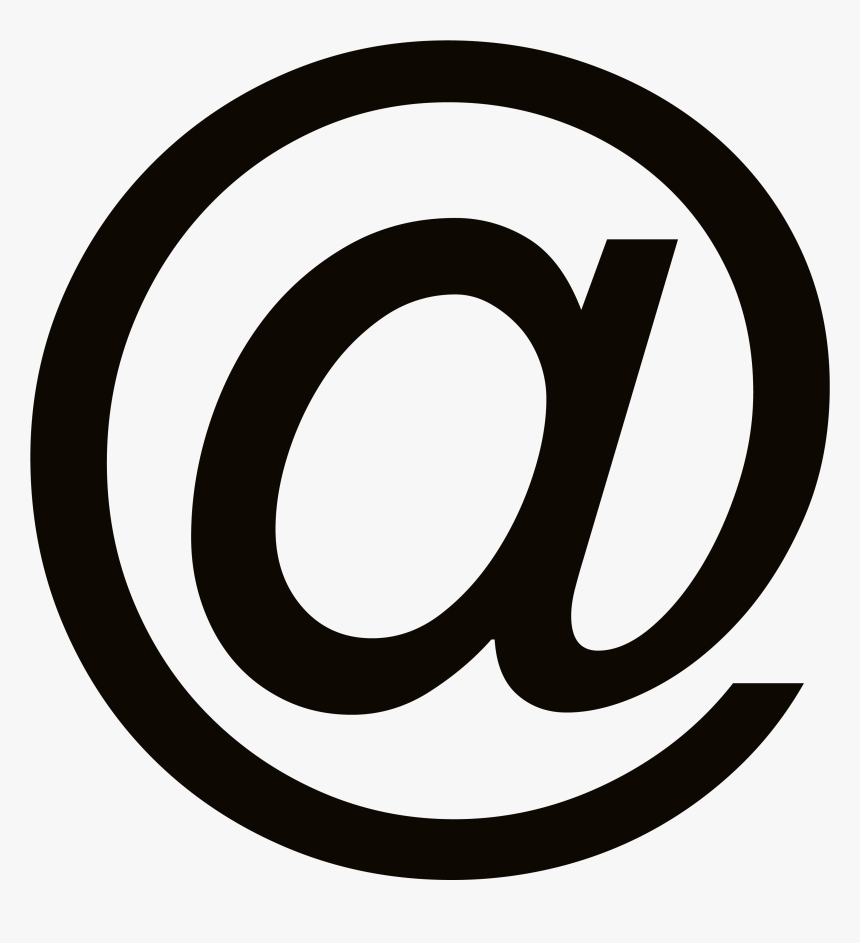 At Sign, @ Png - E Mail Clip Art, Transparent Png