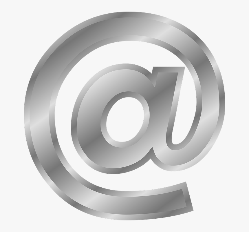 At Sign, @ Png - Gold Email Icon Png, Transparent Png