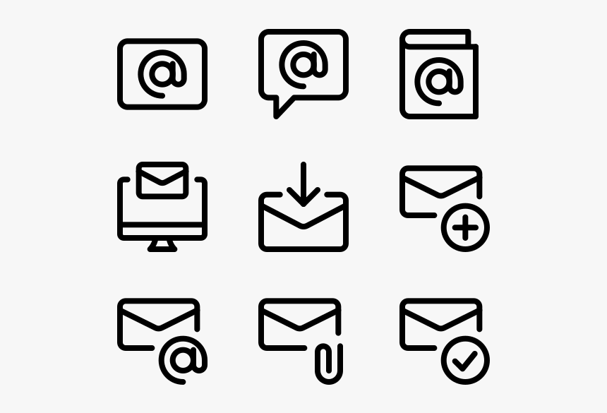 Email - Social Media Logo Drawings, HD Png Download