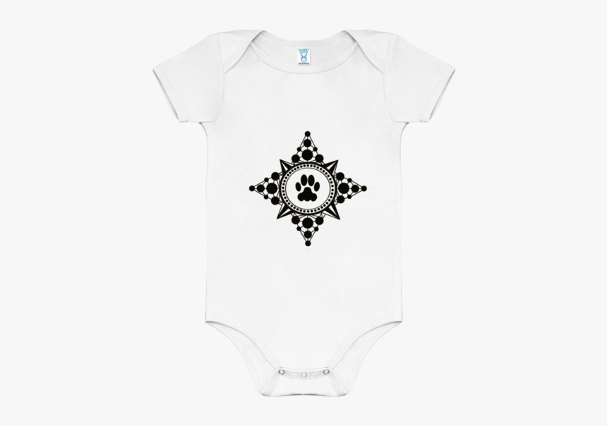 Paw Compass Rose Onesie - Star, HD Png Download