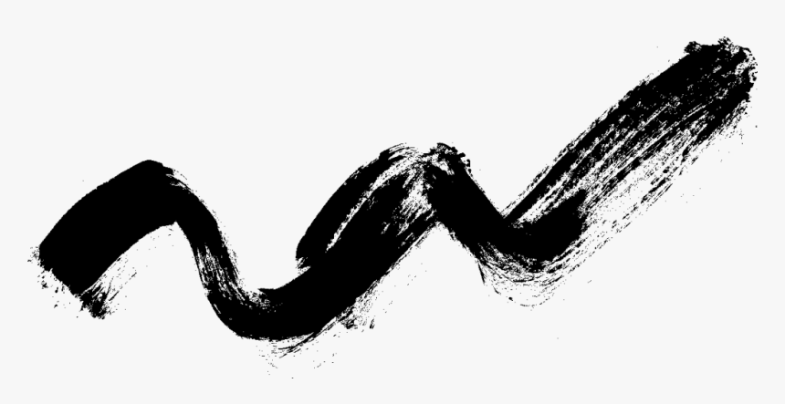 42 Grunge Brush Stroke Wave - Black Hand Drawn Brush Strokes Transparent Background, HD Png Download