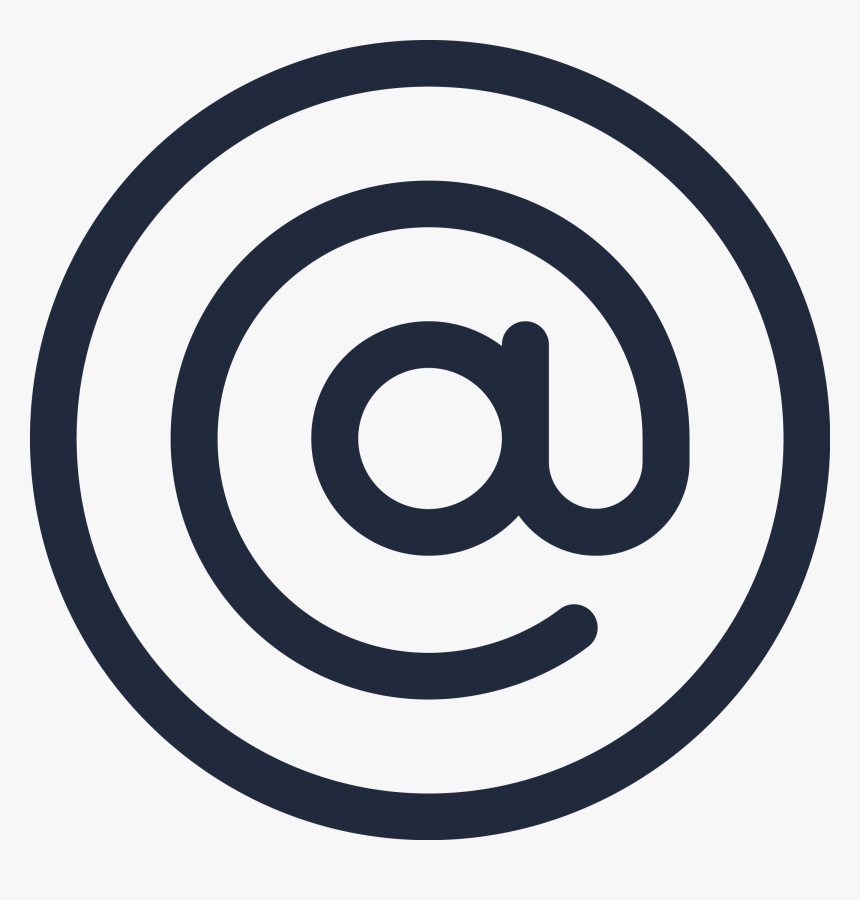 Arroba Icon Blue, HD Png Download