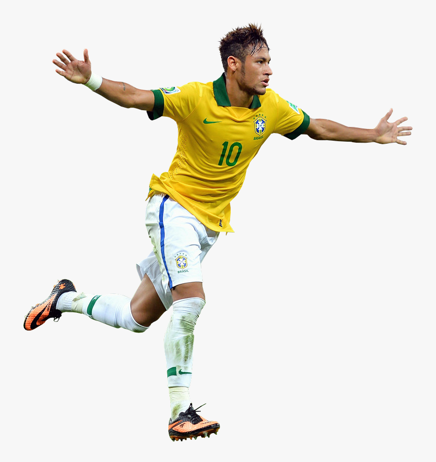 Neymar 10 Brazil Celebrate Goal - Neymar Brazil 2018 Png, Transparent Png