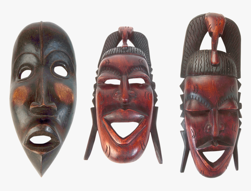 Masks, Africa, African Masks, Wooden, Souvenirs - African Types Of Masks, HD Png Download