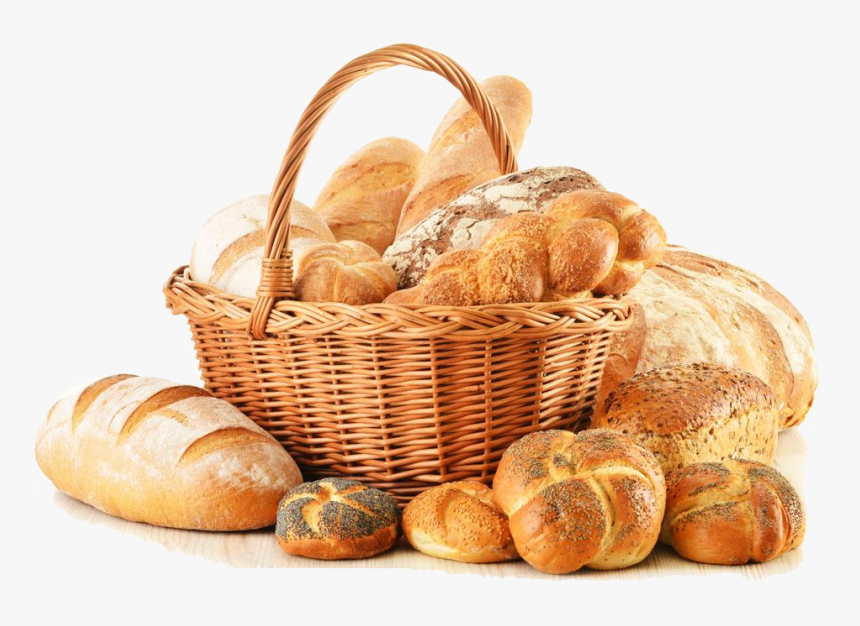 Bakery Panini Small Bread Clip Art - Basket Of Bread Png, Transparent Png