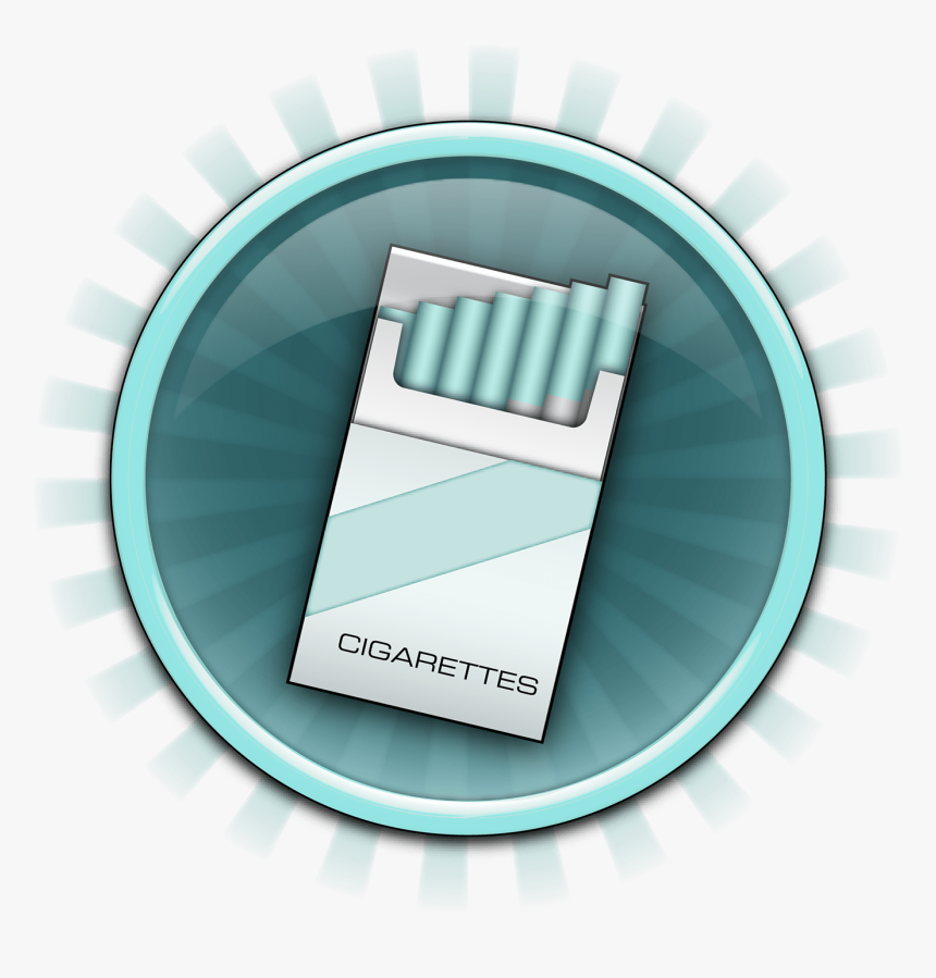 Cigarettes Achievement Icon Design - Illustration, HD Png Download