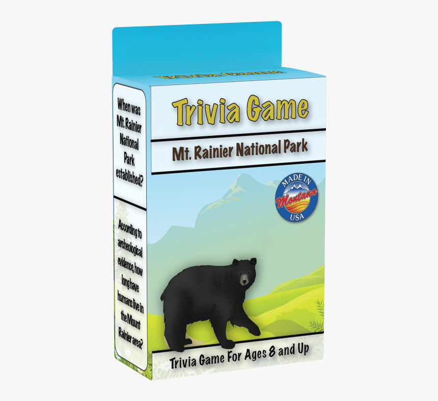 Mount Rainier National Park Trivia Card Game, HD Png Download