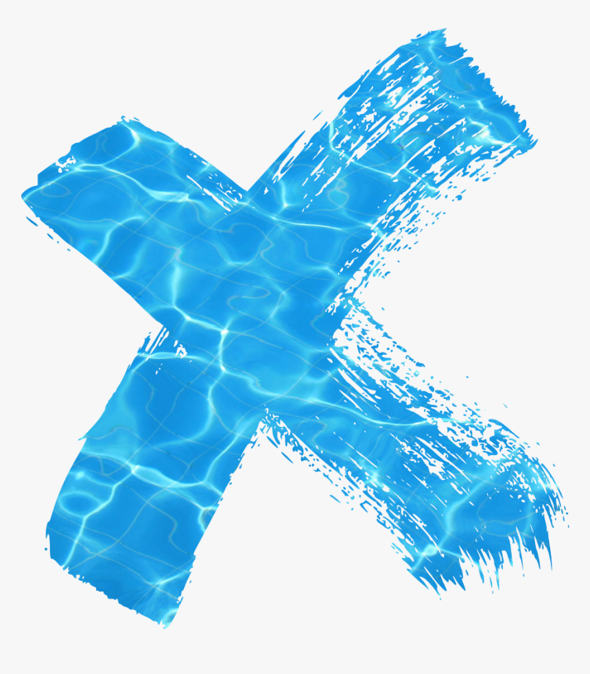 #ftestickers #cross #brush #stroke #blue #water #4asno4i - Brush Water Stroke Png, Transparent Png