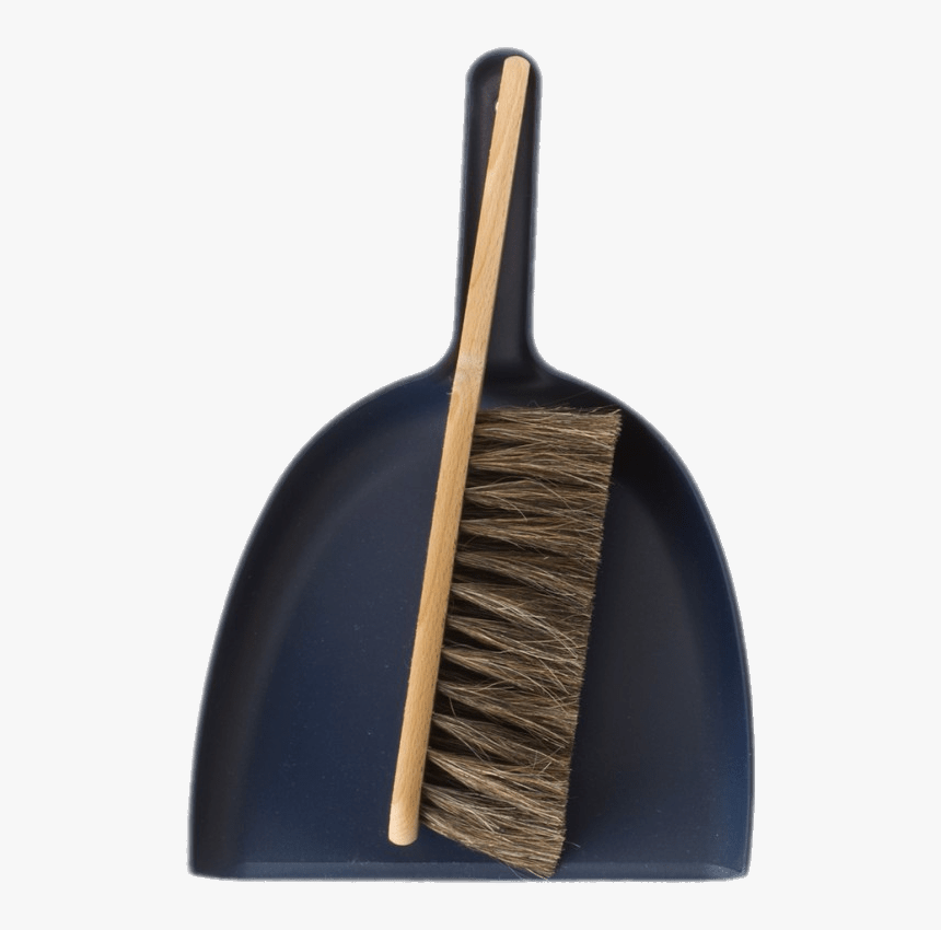 Dustpan With Wooden Brush - Wood, HD Png Download