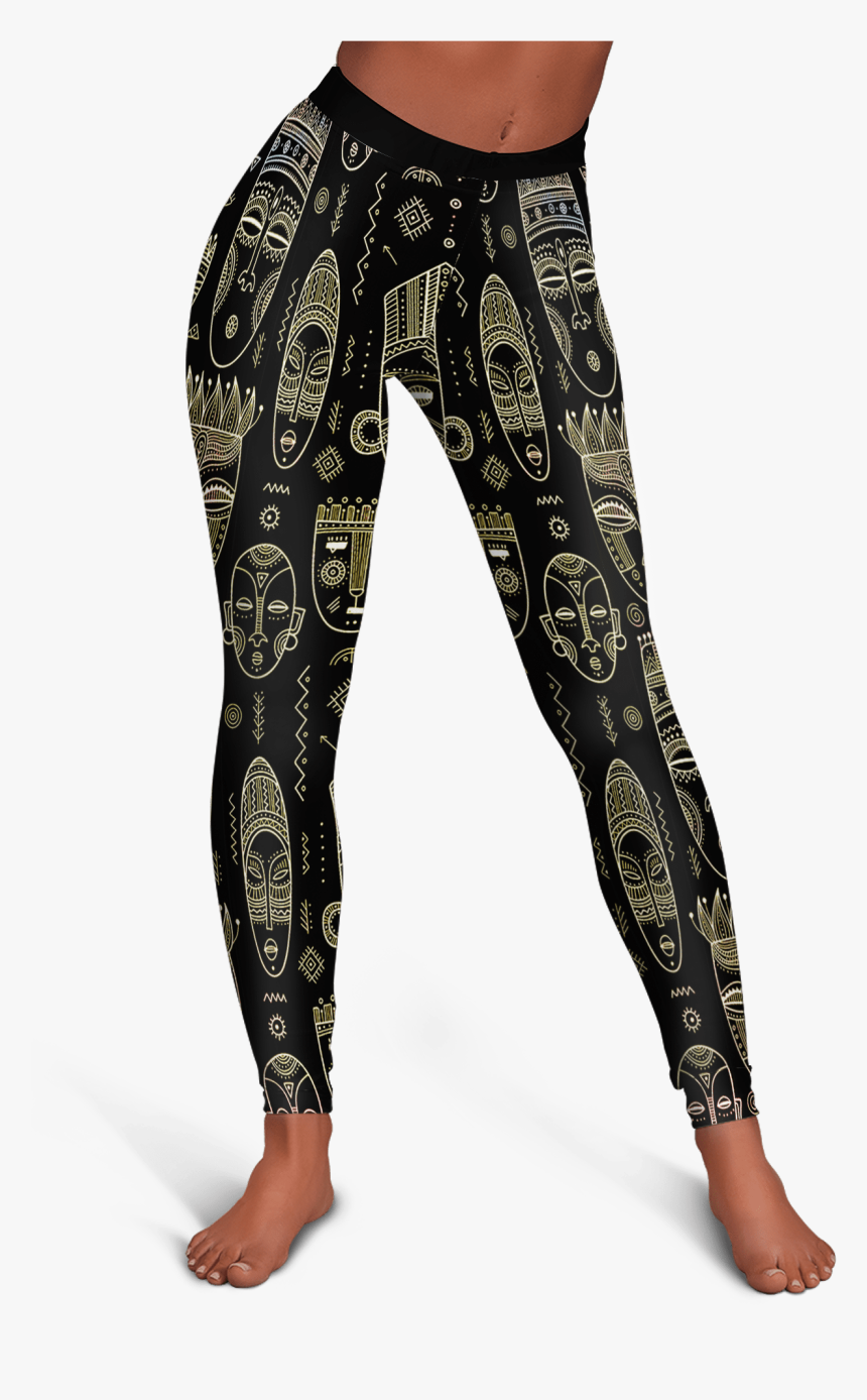African Mask Leggings 
 Class, HD Png Download