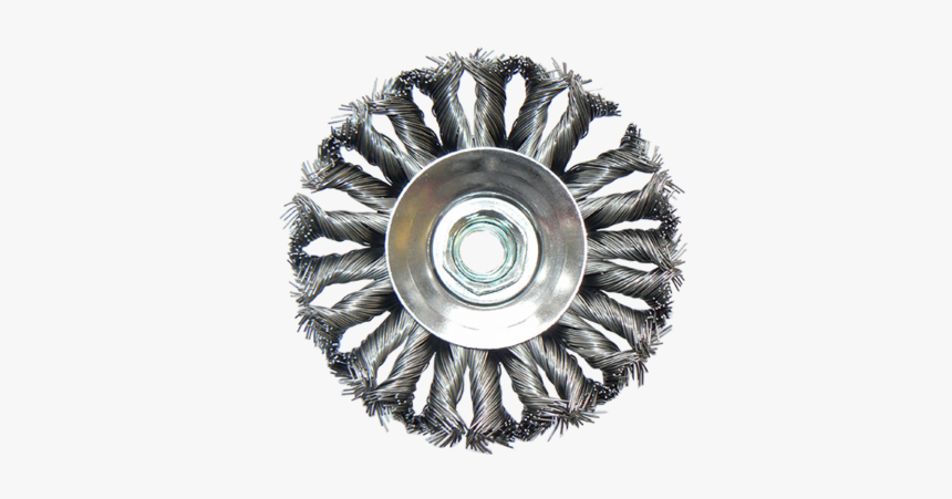 Conical Brush Twist-knot, Ø 115mm, Wire Size 0,5mm - Silver, HD Png Download