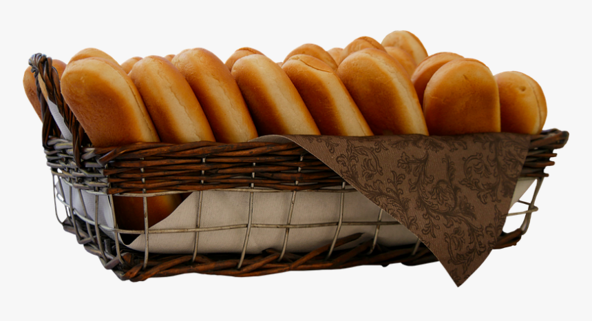 Eat, Food, Roll, Breadbasket, Breakfast, Isolated - Hot Dog Bun, HD Png Download