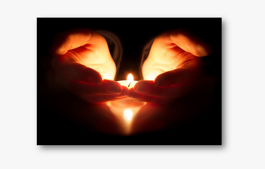 Slider Image - Candlelight On Hands, HD Png Download
