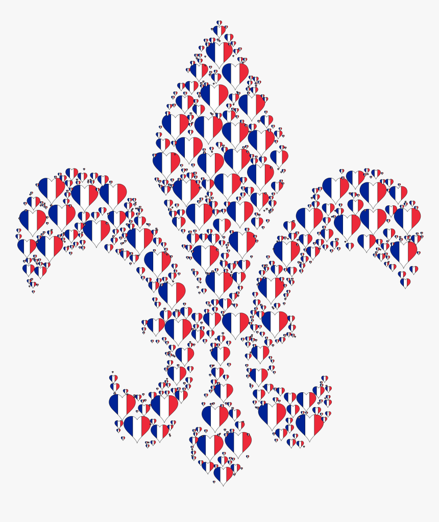 Heart France Fleur De Lis Clip Arts - Clip Art, HD Png Download