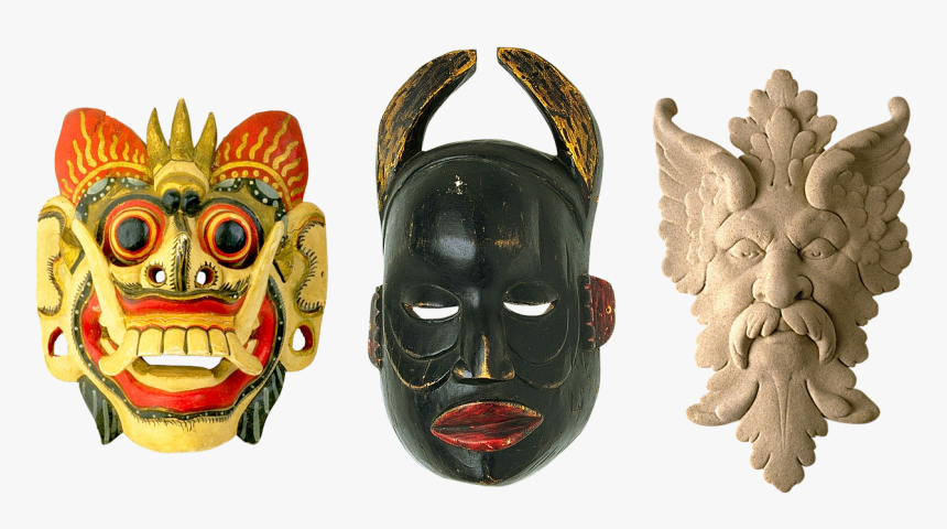 Wooden Mask Png, Transparent Png