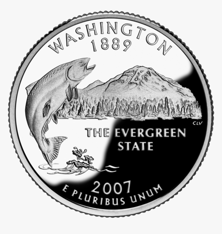 2007 Wa Proof - Washington State Quarter, HD Png Download