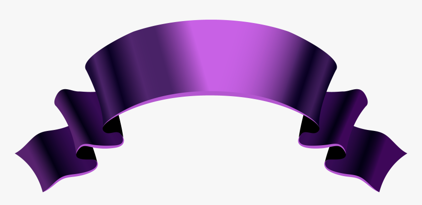 Purple Banners Ideal Vistalist - Purple Ribbon Banner Png, Transparent Png