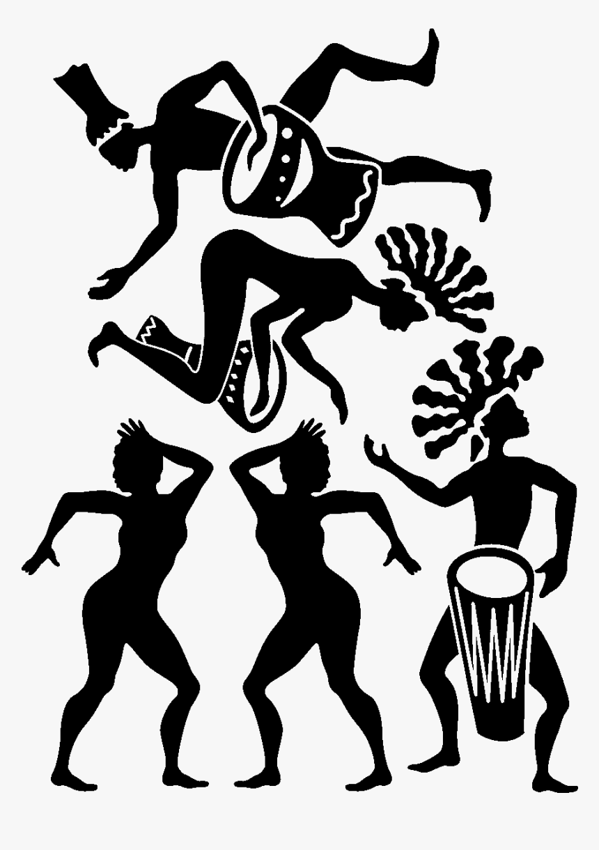 African Dancer Silhouette, HD Png Download