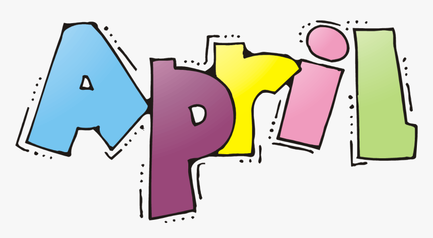 April Shower Clip Wordart - April Png, Transparent Png