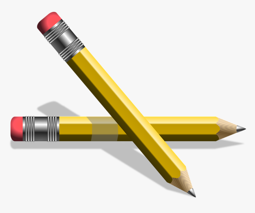 Pencil Pen Write Vector Graphic Pixabay - Sets Of Pencil Clip Art, HD Png Download