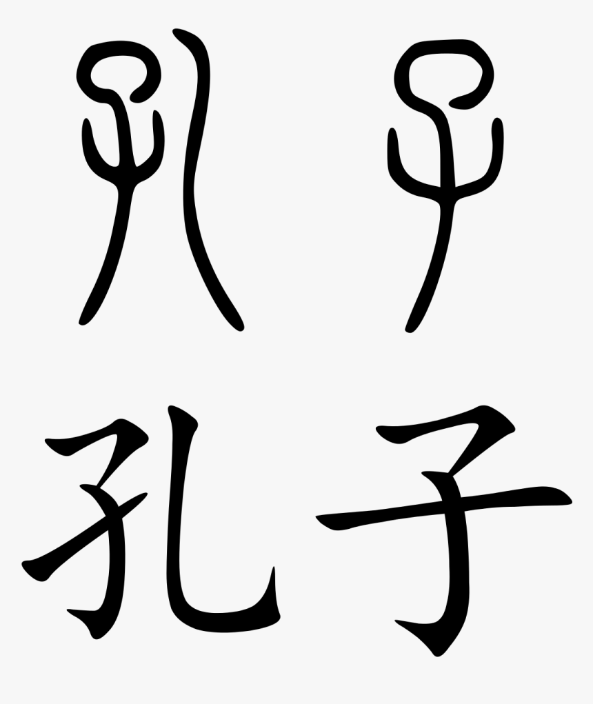 Confucius Name In Chinese, HD Png Download