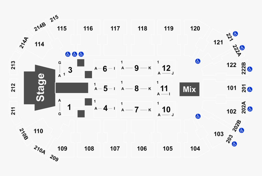 Cedar Park Center Seat Numbers, HD Png Download