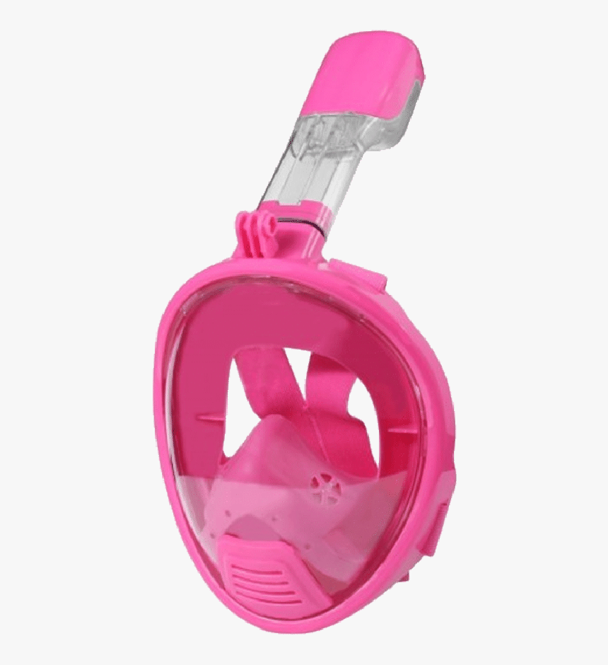 Transparent Diving Mask Clipart - Full Face Snorkel Mask Pink, HD Png Download