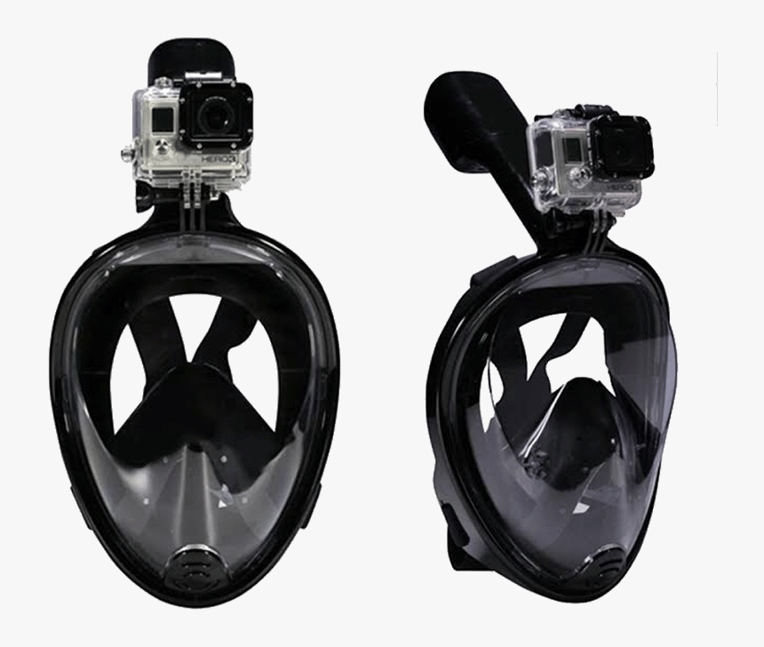 Transparent Snorkel Mask Png - Skuba Mask Full Face Snorkel, Png Download