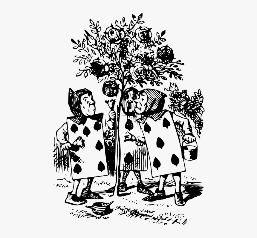 Alice, Wonderland, Guards, Queen, Cards, Fantasy, Story - Original Alice In Wonderland Cards, HD Png Download