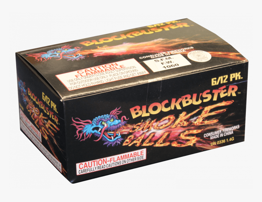 Blockbuster Smoke Balls Box - Box, HD Png Download