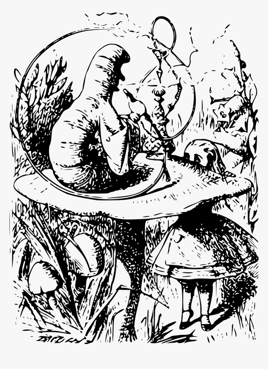 Alice In Wonderland Caterpillar Original, HD Png Download
