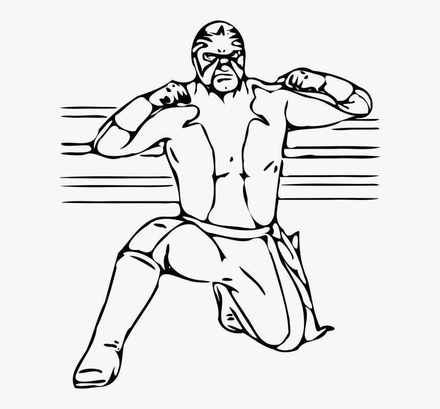Luchador, Enmascarados, Lucha Libre, Posando, Ganador - Pro Wrestling Draw, HD Png Download