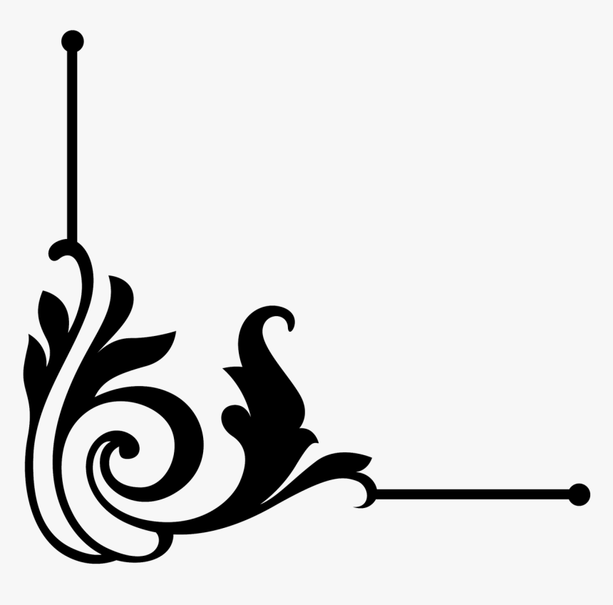 Corner Frame Leaves, HD Png Download