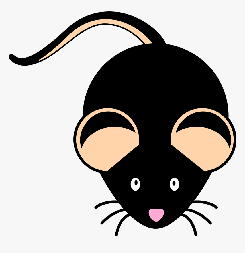 Mouse, Black, Mice, Animal, Rodent - Black Mouse Clipart, HD Png Download
