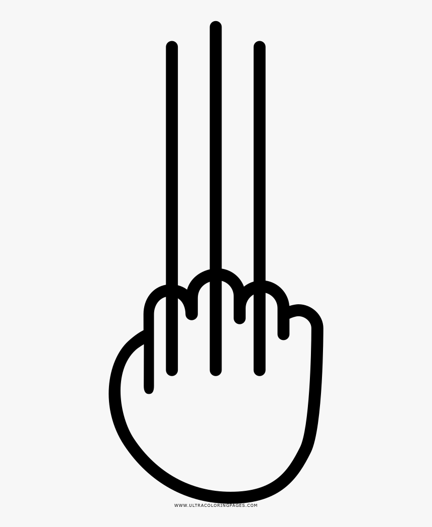 Wolverine Claws Coloring Page, HD Png Download , Transparent Png Image