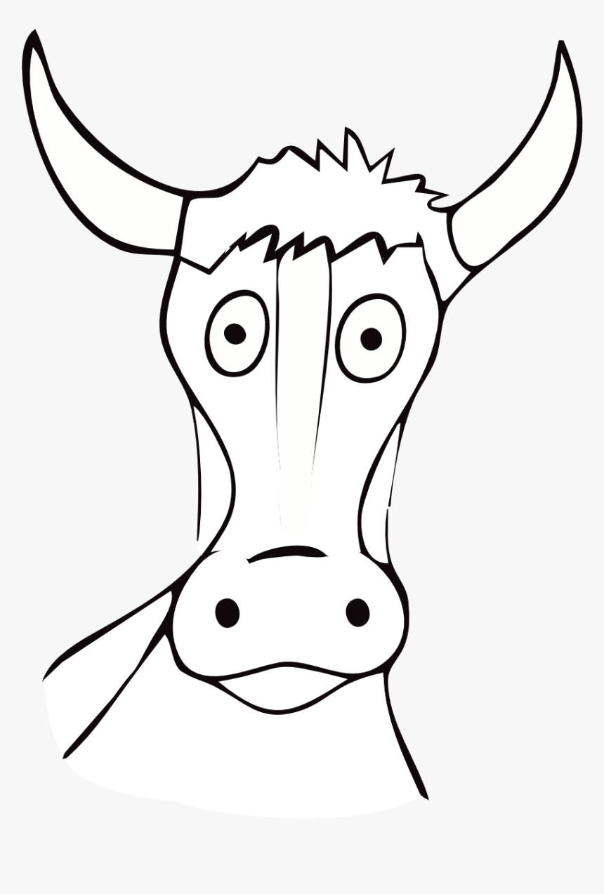Transparent Cow Head Png, Png Download