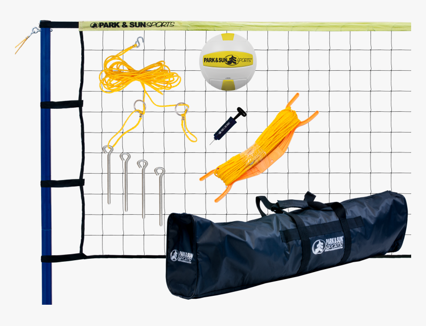 Pool Volleyball Net Set With Weighted Base - Adjustable 15ft To 25ft, Portable Water Game For Backyard Fun