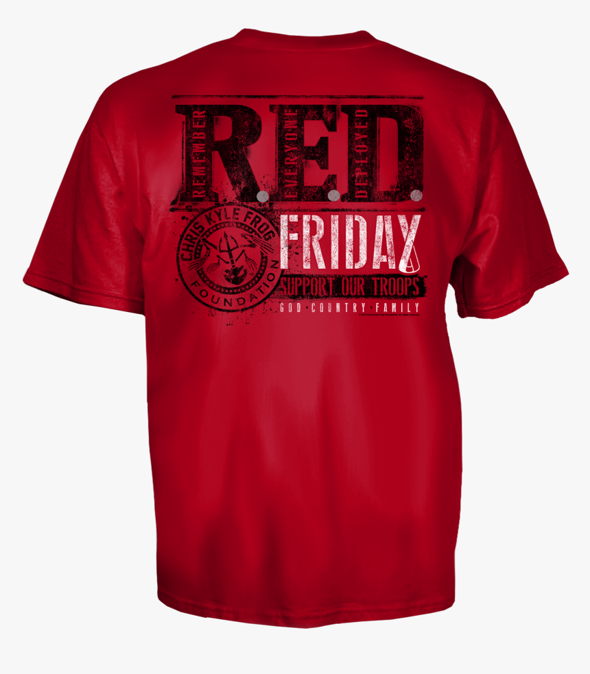 Ckff R - E - D - Friday T-shirt - Active Shirt , Png, Transparent Png