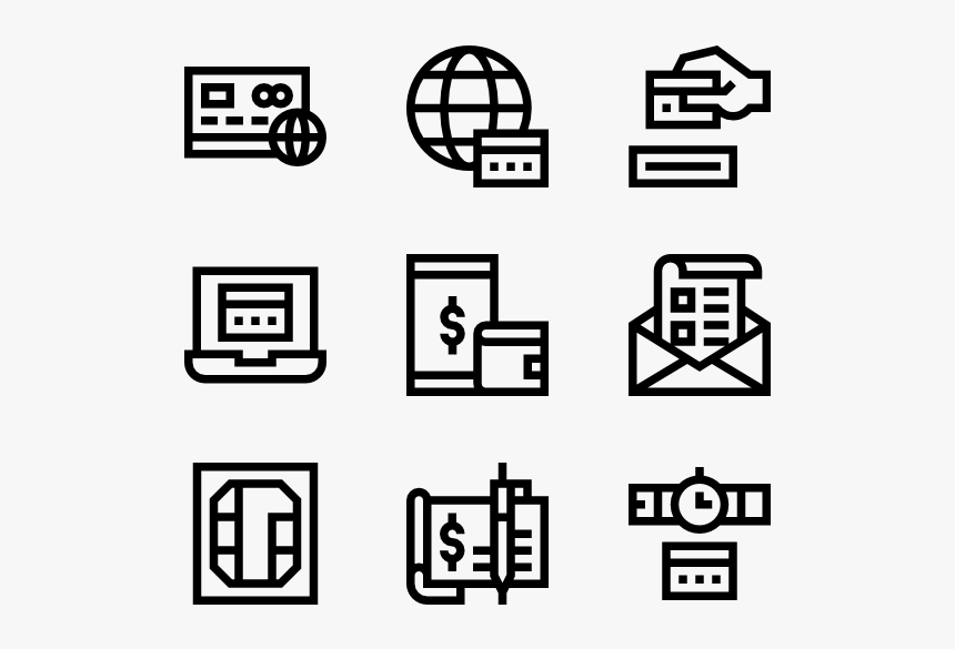 Credit Card Icon Png, Transparent Png