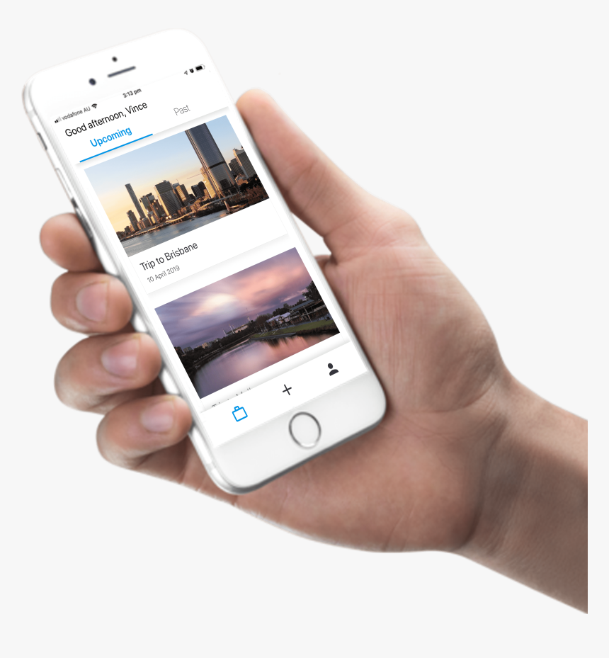 Hand Holding Iphone Png, Transparent Png