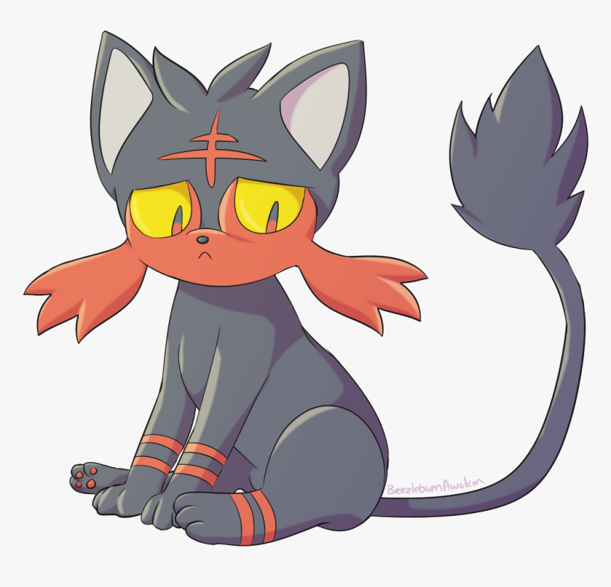 Pokemon Litten Sad , Png Download, Transparent Png