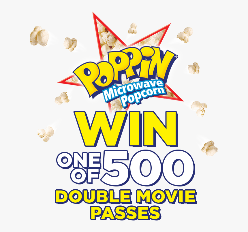 Poppin Microwave Popcorn Triple Butter Flavour 4pk, HD Png Download