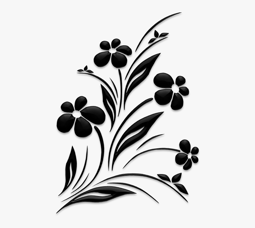 Black Flowers Transparent Background, HD Png Download