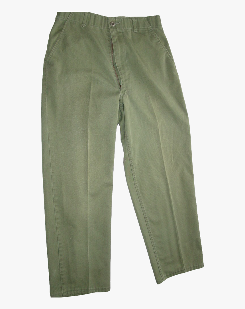 Khaki Waist Pants - Green Pants Transparent Background, HD Png Download